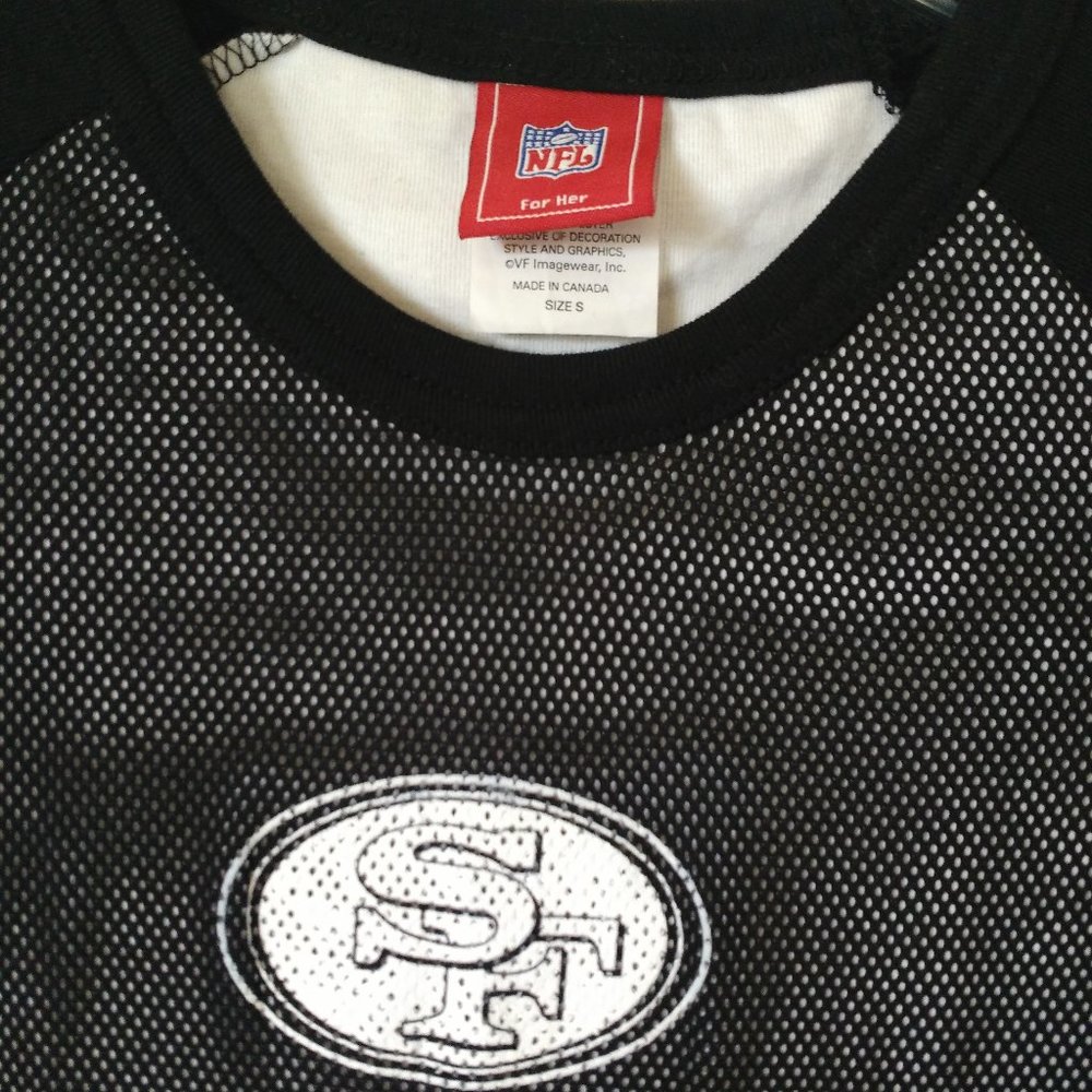 Vintage Rare NFL for her SF 49ers Mesh Lined Top Shirt
